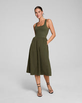 SPANXsmoothâ„¢ Jersey Scoop Neck Tank Midi Dress
